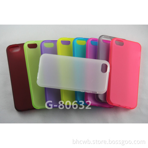 High Quality Frosting Design TPU Case Cover for iPhone 5